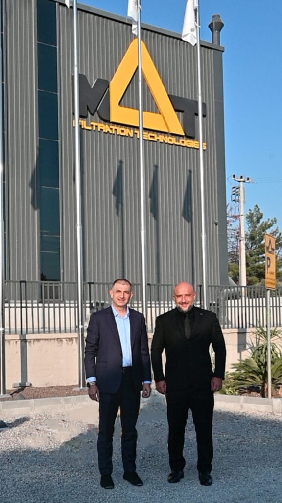 Erdem Akartepe & Haluk Bayraktar in front of MAT